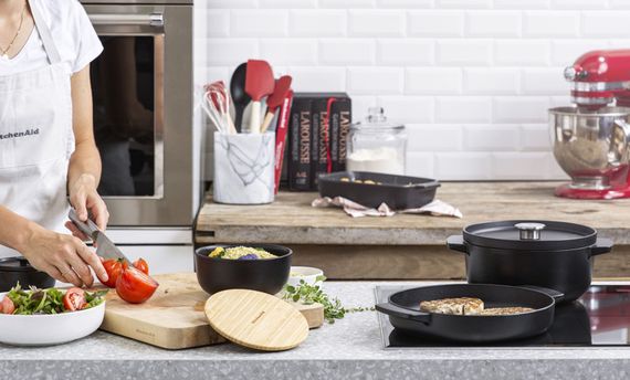 Сковорода гриль KitchenAid Matte Oven-to-table CC004600-001 26 см черная | Зображення 8