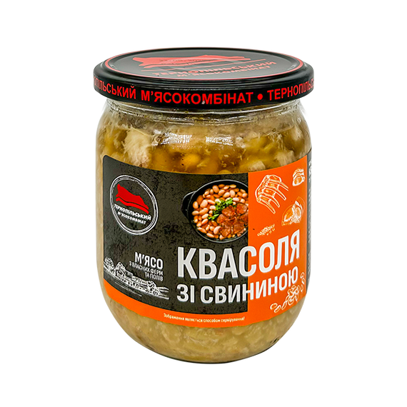 Фасоль со свининой Тернопольский мясокомбинат 500 г