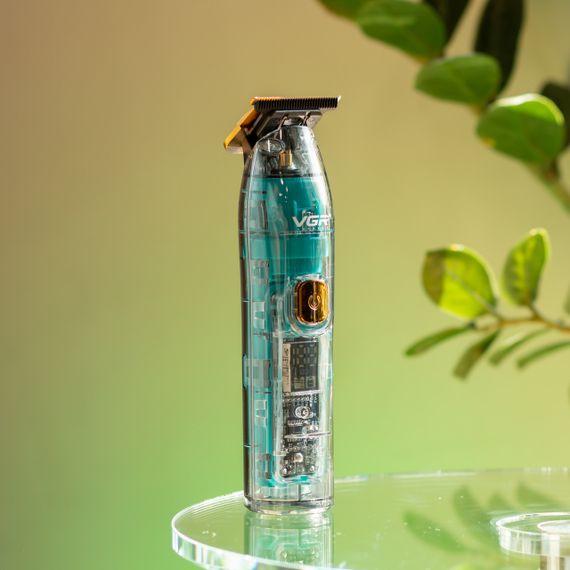 Тример для стрижки акумуляторний з 4 насадками Зелений VGR V-961 | Зображення 7