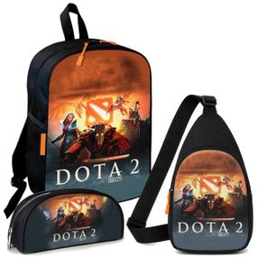 Набір Dota 2 3 в 1: дитячий рюкзак + сумка-слінг + пенал, для хлопчика та дівчинки 7–9 років (6086)