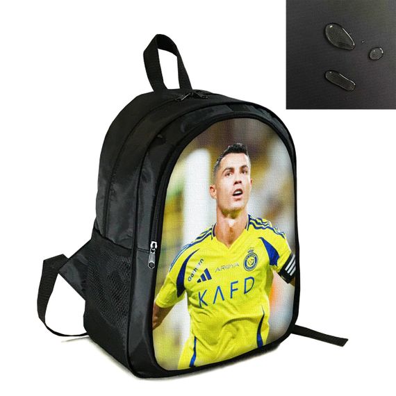 Рюкзак школьный/городской 38×28см с принтом Криштиану Роналду детский, подростковый,спортивный,футболисту (4243)