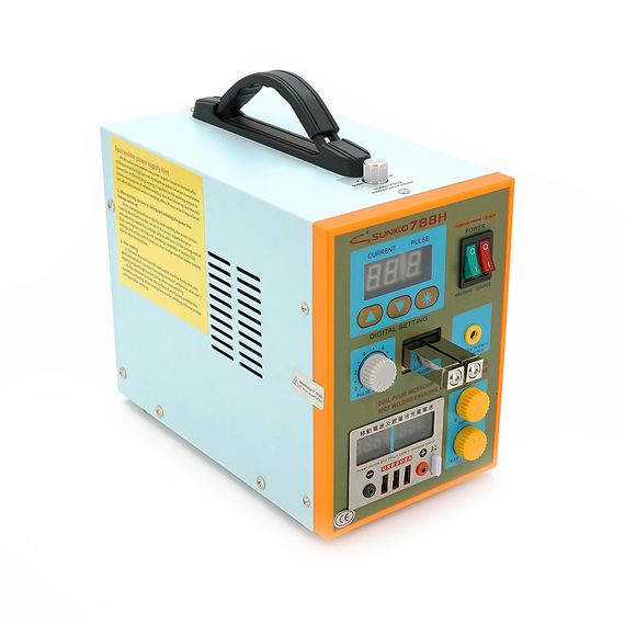 Апарат точкового зварювання конденсаторний SUNKKO S788H-USB, Ni-Cd, Ni-MH, Li-Ion, стрічка 0,1-0,25 мм, струм 50-800А, 220V, | Зображення 1