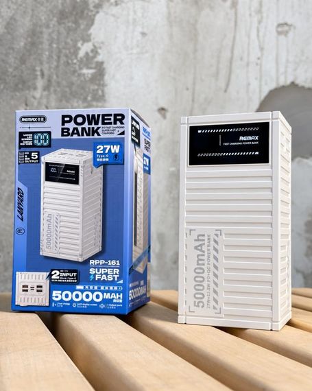 Power bank REMAX 50000 mAh внешний аккумулятор мощный павербанк для телефона зарядное устройство для планшета | Зображення 1