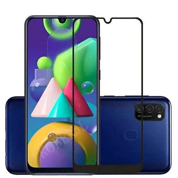 Захисне скло 2.5D на весь екран для Samsung Galaxy M21
