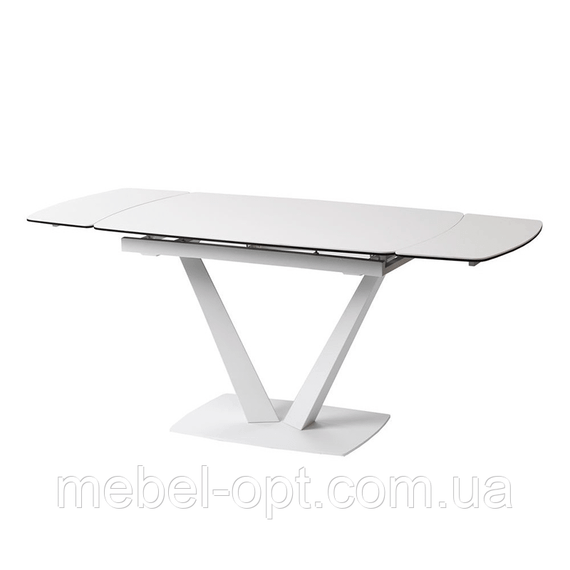Стол Elvi Pure White, белая керамика 1200(+500)х800х760 мм | Зображення 2