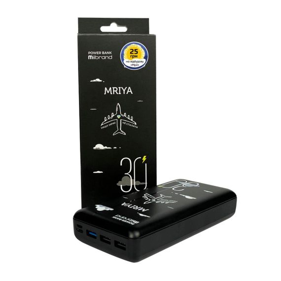 Зовнішній акумулятор Mibrand Mriya 30000mAh 20W Black | Зображення 4