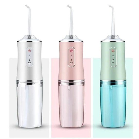 Портативний іригатор для ротової порожнини ORAL IRRIGATOR з насадками ∙ Електричний іригатор – флосер для зубів ∙ USB зарядка | Зображення 1
