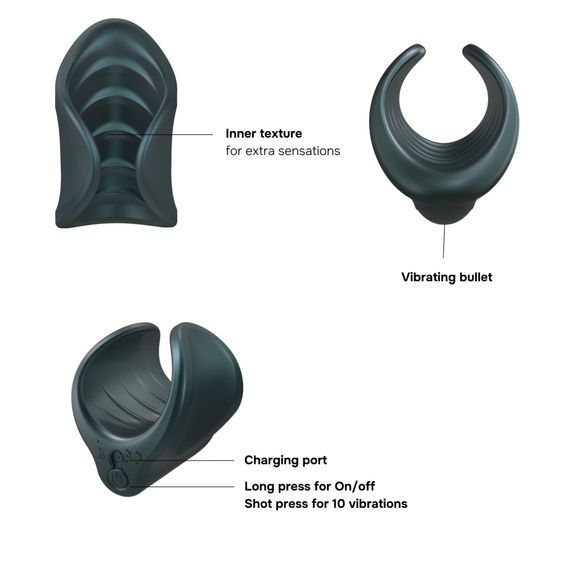 Мастурбатор Manwan STARTER, чудово для пар, регулювання тиску, вібромінет | Зображення 1