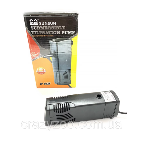 Внутрішній фільтр для акваріума SunSun JP-012F 3 Вт 300 л/год до 50 л