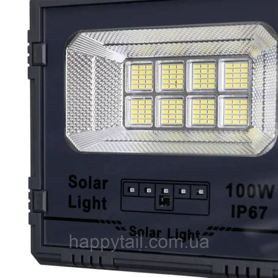 Уличный LED фонарь на солнечных батареях 100 Вт 120 LED прожектор с солнечной панелью HP-5-60 | Зображення 5