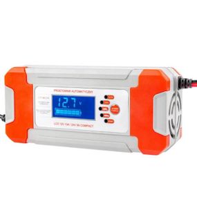 Зарядний пристрій для акумулятора 8A 12V/24V BATTERY CHARGER Біле