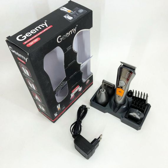 Машинка для стрижки з насадками бездротова Pro Gemei GM-580, Електрична машинка з насадкою для бороди ON-36 | Зображення 6