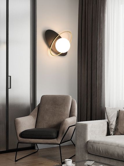 Бра настінна 26573 Чорний 6х27х27 см. | Зображення 2