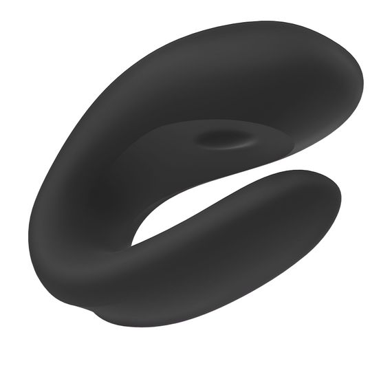 Смарт-вібратор для пар Satisfyer Double Joy Black із широким кліторальним стимулятором | Зображення 4