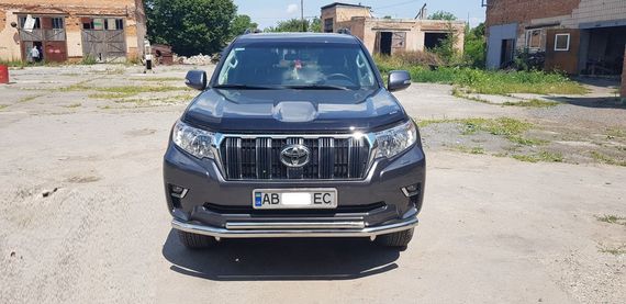 Передняя защита ST014 (нерж) 60/42 мм для Toyota Land Cruiser Prado 150 | Зображення 6