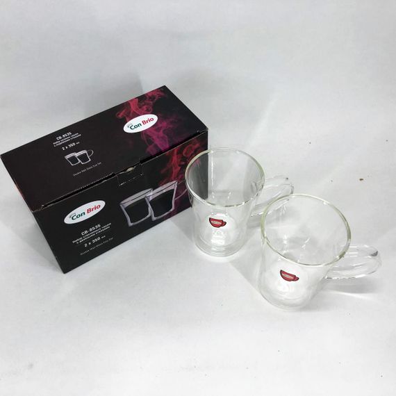 Набір кухлів з подвійним дном Con Brio CB-8535-2 350 мл 2 шт, чайні чашки з подвійним дном | Зображення 8