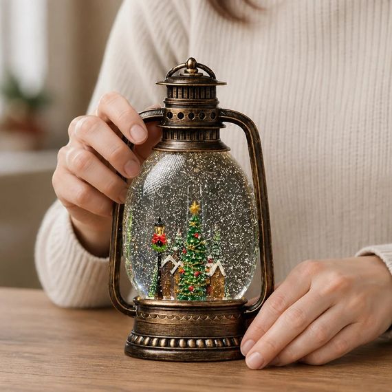 Новорічний ліхтар-нічник XMAS WDL-24028D, 27,9 см | Зображення 4
