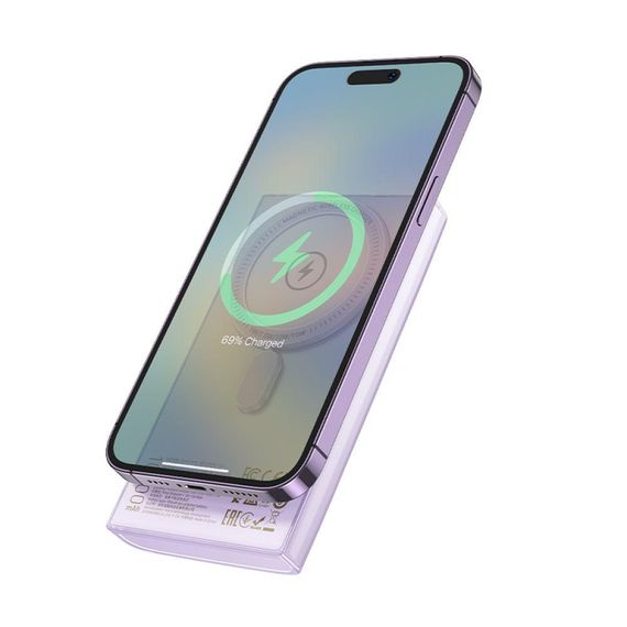 Power Bank Hoco Q22 Taurus 10000mAh з підтримкою MagSafe та цифровим дисплеєм (47017- Q22_716) | Зображення 9