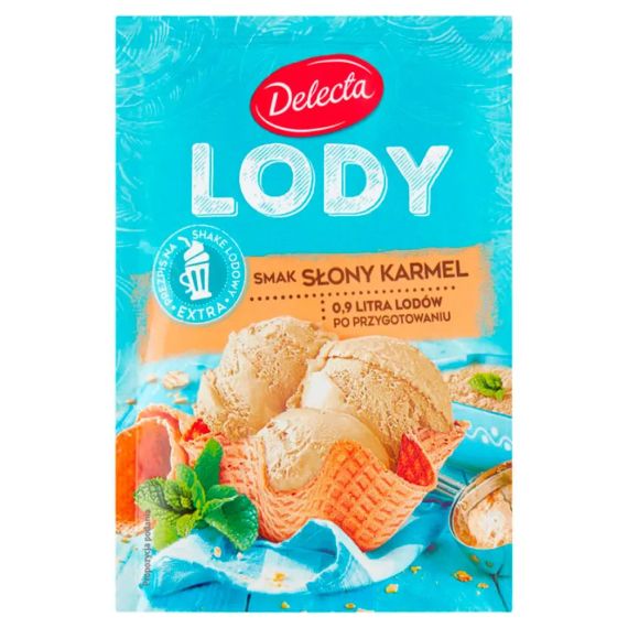 Мороженое сухое в пакетиках Lody Delecta (вкус - соленая карамель),57г