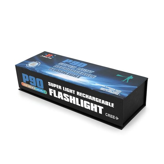 Ліхтар ручний Bailong BL-L-6-P90, 1LED P90, 50W, 3 режими, ZOOM, 2х18650/12800 Black, IP44, кабель USB-micro, 230х50х32мм, BOX | Зображення 3