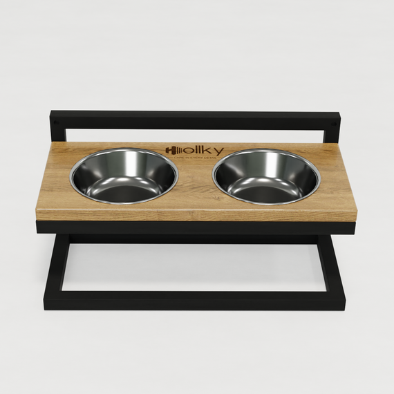 Миски на регульованій підставці для маленьких собак Hollky Flex S (2 × 0.450 л) FS-422523-BLNT | Зображення 3