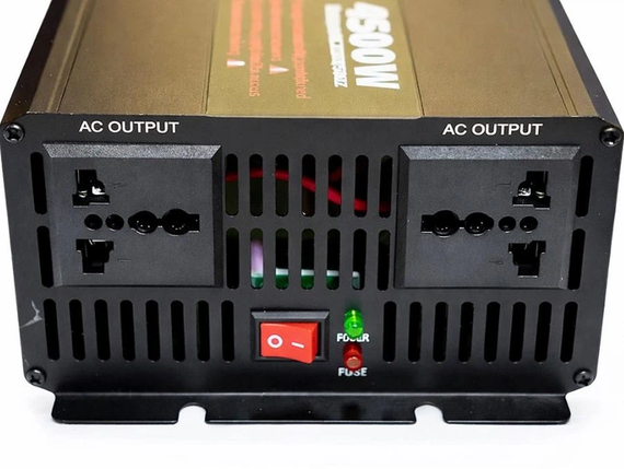 Перетворювач напруги (інвертор) Eryuan із чистою синусоїдою (4500W LCD-дисплей, DC/AC 12V-220V) | Зображення 2