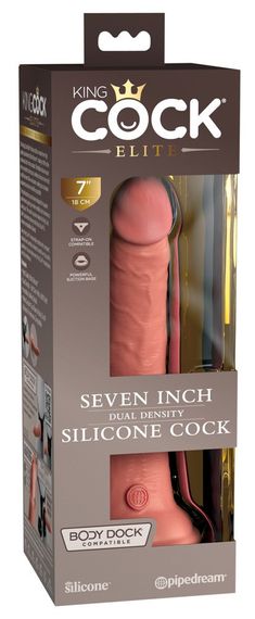 Фалоімітатор на присосці King Cock ELITE (18 см) Sex Aura | Зображення 1