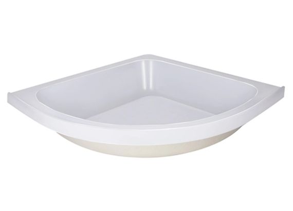 Набір Lidz Душова кабіна Latwa SC80x80.SAT.MID.GR напівкругла, скло тоноване 4 мм + Душовий піддон Kapielka ST80x80x26, з панеллю | Зображення 4