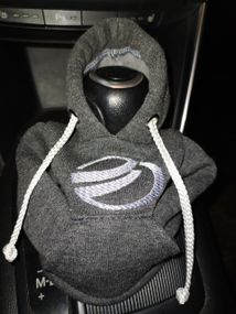 Чехол кофта Худи аксессуар на КПП Car Hoodie заз ZAZ серый подарок автомобилисту 10070