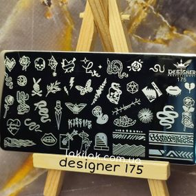 Пластина 175 для стемпінгу Designer Professional (12х6см)