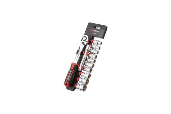 Набор инструмента на планке Intertool - 1/2" x 12 ед. Storm (ET-8014)