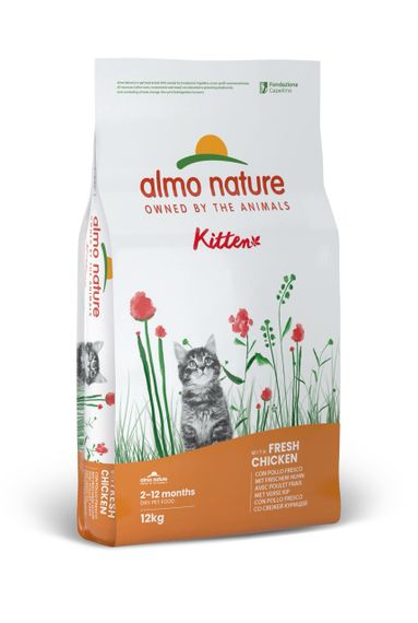Сухий корм для кошенят з куркою Almo Nature Holistic Kitten, 12 кг