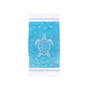 Рушник Barine 8982 Туреччина 85*165 см  Бавовна Блакитний