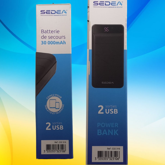 PowerBank SEDEA 30000mAh. Павербанк, повербанк оригінал. Портативне зарядне | Зображення 1