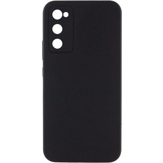 Чохол Silicone Cover Lakshmi Full Camera (AAA) для Samsung Galaxy S20 FE Чорний / Black