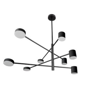 Светильник потолочный подвесной BR-01 631S/8 LED 56W WW + NW + CW BK