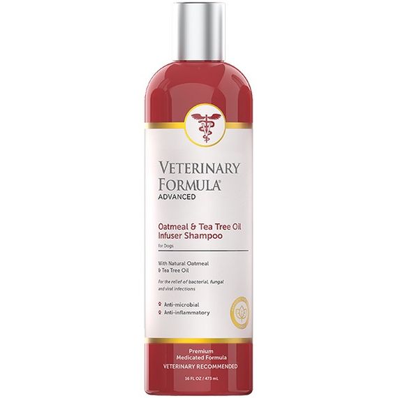 Зволожуючий шампунь для собак Veterinary Formula Advanced Oatmeal & Tea Tree Oil Infuser Shampoo, 473 мл