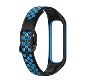 Силиконовый ремешок Primo Perfor Sport для фитнес-браслета Samsung Galaxy Fit 2 (SM-R220) - Black&Blue