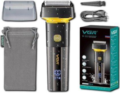Електробритва VGR V-355 шейвер для вологого і сухого гоління, IPX6, LED Display (44232-V-355_433)