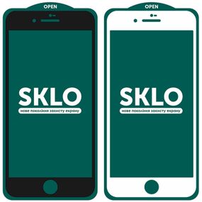 Захисне скло SKLO 5D (тех.пак) для Apple iPhone 7 / 8 / SE (2020) (4.7")