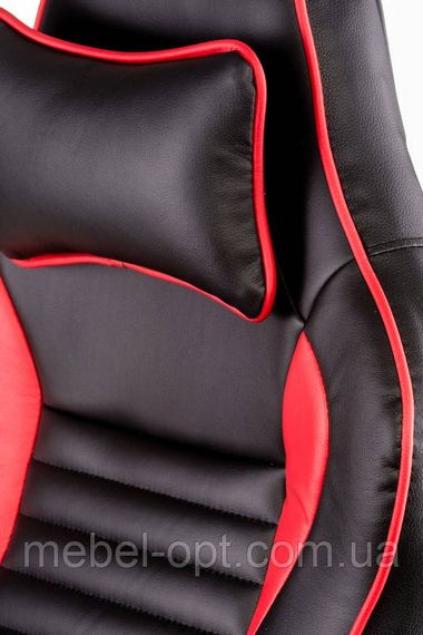Крісло керівника - геймерське крісло Nеro black - red екокожа | Зображення 4