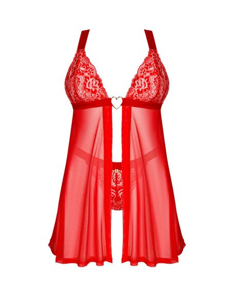 Бебі-дол Obsessive Elianes babydoll & thong XL/2XL | Зображення 2
