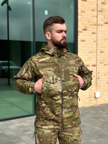 Легка Весняна Куртка Мультикам Hunter De Lux TWILL MTP Military | Зображення 7