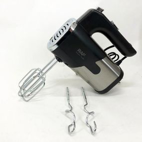 Миксер ручной на кухню RAF R-6630 5 скоростей 2 насадки 300 W, двухвенчиковый миксер, миксер для взбивания