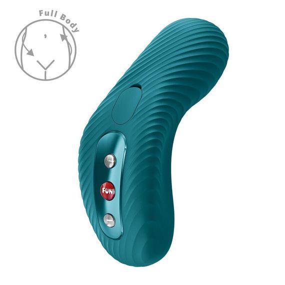 Накладний вібратор Fun Factory LAYA III Bottle Green, ефект постукування пальцем Sex Aura