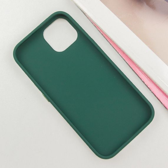 TPU чехол Bonbon Metal Style with MagSafe для Apple iPhone 15 (6.1") Зеленый / Pine green | Зображення 1