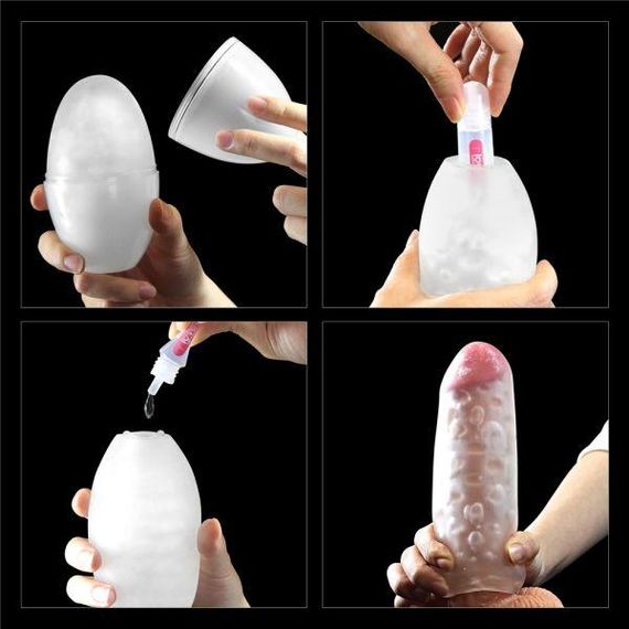 Мастурбатор LoveToy Traning Master Giant Egg Masturbator Red без вібрації Sex Aura | Зображення 4