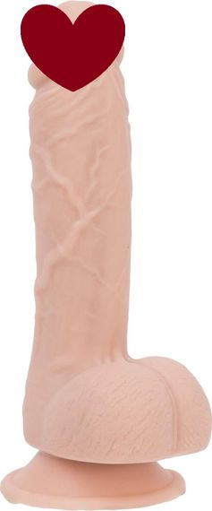 Реалістичний фалоімітатор на присосці ADDICTION — Mark 7,5″ Dildo With Balls, Beige sexstyle