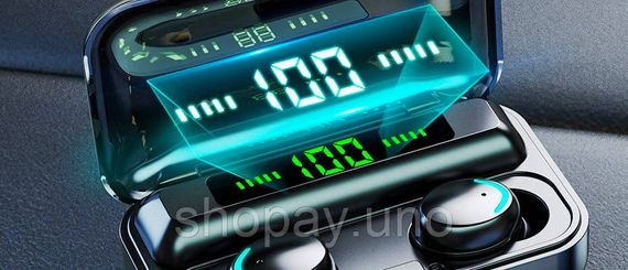 Бездротові сенсорні навушники із цифровим зарядним кейсом TWS BTH-F9-5 Bluetooth блютуз гарнітура | Зображення 3