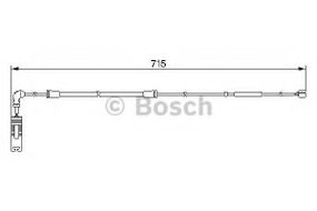Датчик зносу задн.торм.накладок BMW X5 (E53) (вир-во Bosch) BOSCH 1987474946 на BMW X5 (E53)